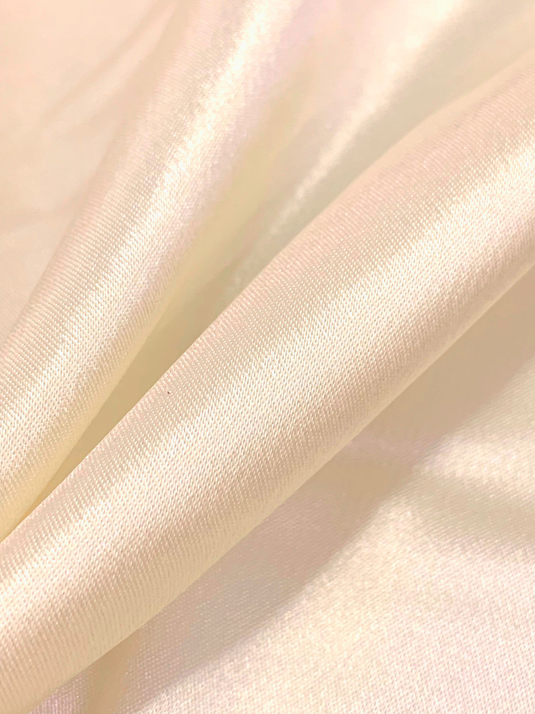 Pale Champagne Polyester/Lycra Stretch Satin 58W