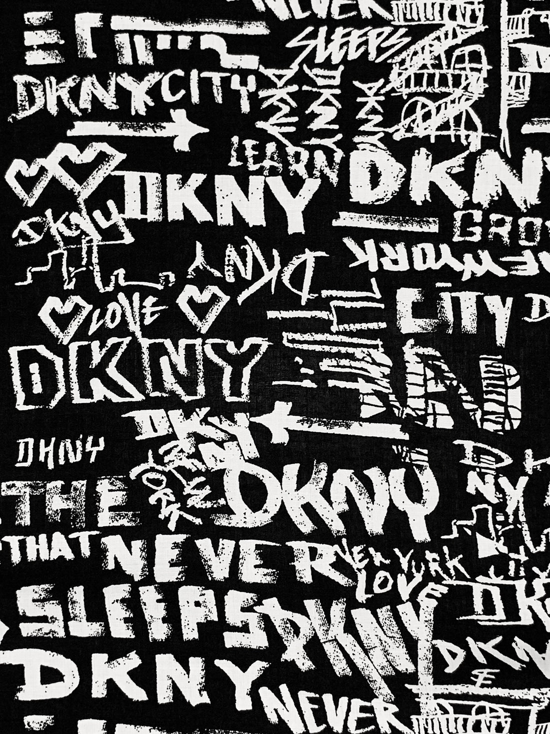 Black/White 100% Rayon Designer Print Voile - NY Designer - 51W