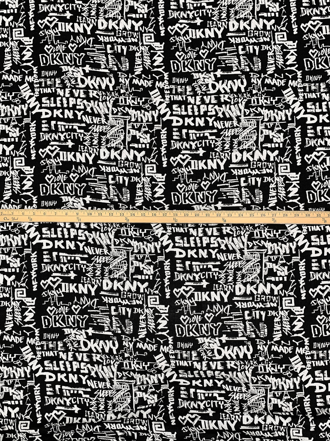 Black/White 100% Rayon Designer Print Voile - NY Designer - 51W