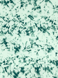 Honeydew Mist/Dark Jungle Green Polyester/Lycra Abstract Print Blouse Weight Woven - NY Designer - 53W