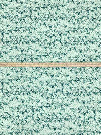 Honeydew Mist/Dark Jungle Green Polyester/Lycra Abstract Print Blouse Weight Woven - NY Designer - 53W