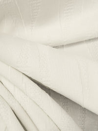 Warm White Polyester/Lycra Abstract Animal Weave Jacquard Double Knit 60W