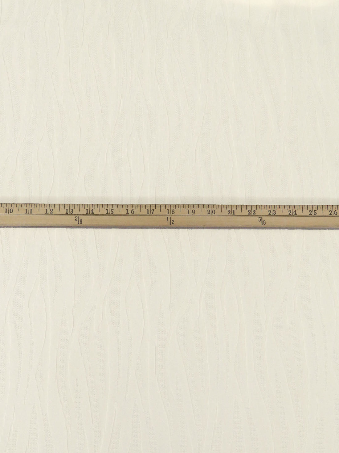 Warm White Polyester/Lycra Abstract Animal Weave Jacquard Double Knit 60W