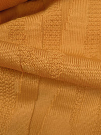 Ochre Polyester/Lycra Abstract Animal Weave Jacquard Double Knit 60W