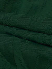 Phthalo Green Polyester/Lycra Abstract Animal Weave Jacquard Double Knit 60W