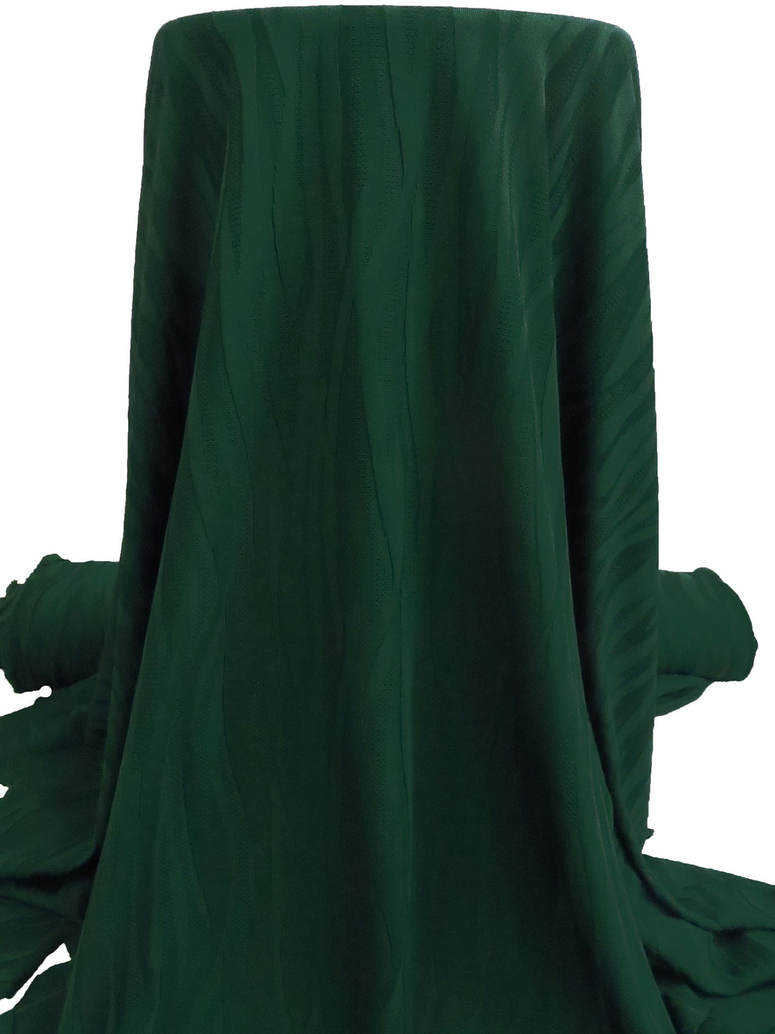 Phthalo Green Polyester/Lycra Abstract Animal Weave Jacquard Double Knit 60W