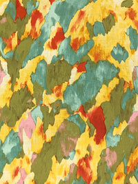 Wintergreen/Straw/Carmine/Multi Tencel/Nylon Abstract Print Lawn 59W