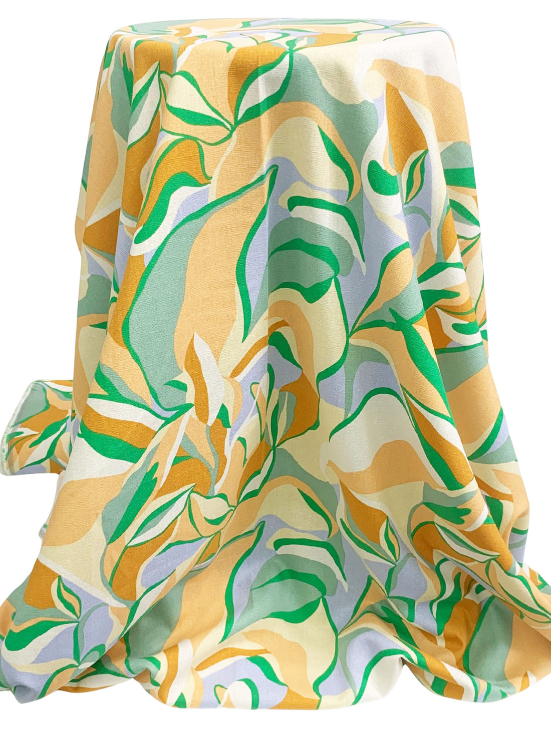 Deep Champagne/Lakeside Pink/Alabaster/Multi Rayon/Linen Floral Print Mid-Weight Woven 53W