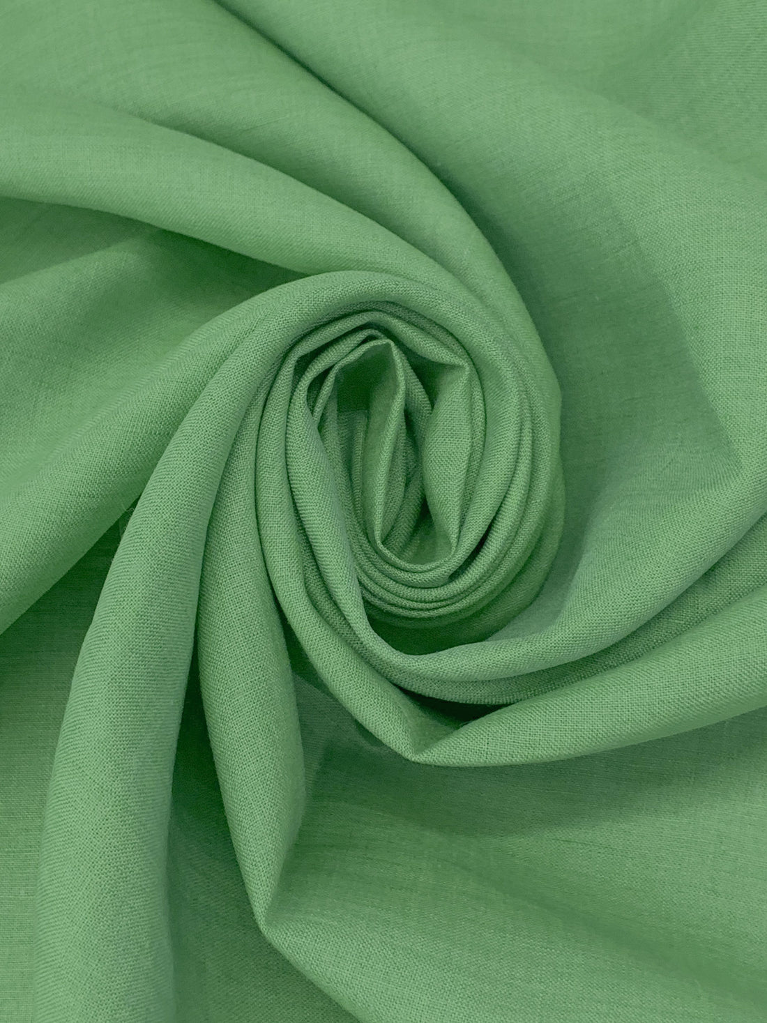 Sea Green 100% Linen Shirt Weight Woven 56W