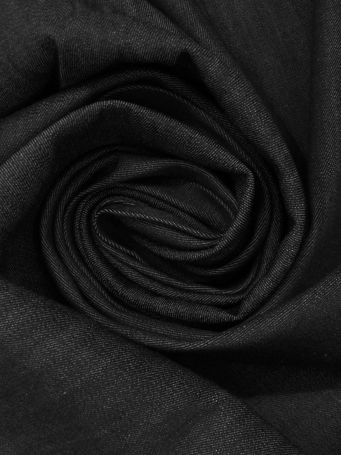 Heathered Black Cotton/Lycra Stretch Denim Twill 52W