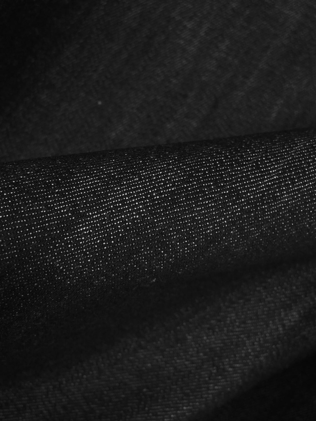 Heathered Black Cotton/Lycra Stretch Denim Twill 52W