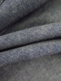 Indigo Blue/Natural 100% Cotton Denim Chambray Shirting 60W