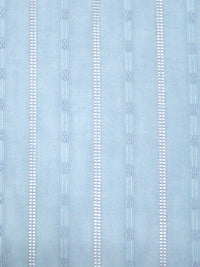 Pale Blue Sky 100% Cotton Leno Vertical Stripe Weave Voile - LA Designer - 56W