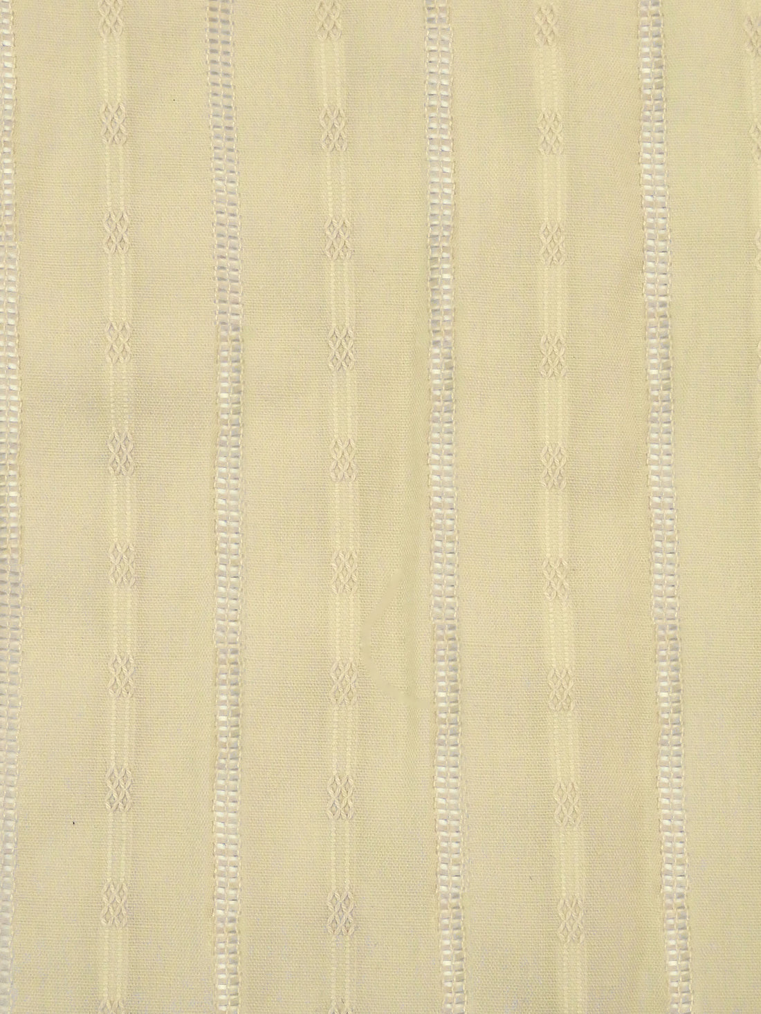 Blanched Almond Sky 100% Cotton Leno Vertical Stripe Weave Voile - LA Designer - 58W