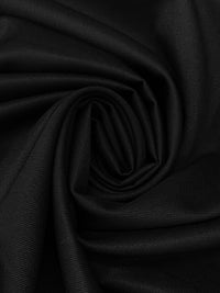 Obsidian Black Wool/Nylon Twill Suiting 60W