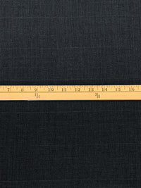 Dark Slate Gray/Earth Brown 100% Wool Plaid Weave Suiting 60W