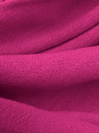 Vivid Telemagenta Rayon/Linen Crosshatch Woven 54W