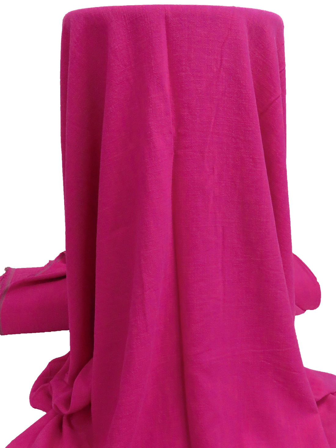 Vivid Telemagenta Rayon/Linen Crosshatch Woven 54W