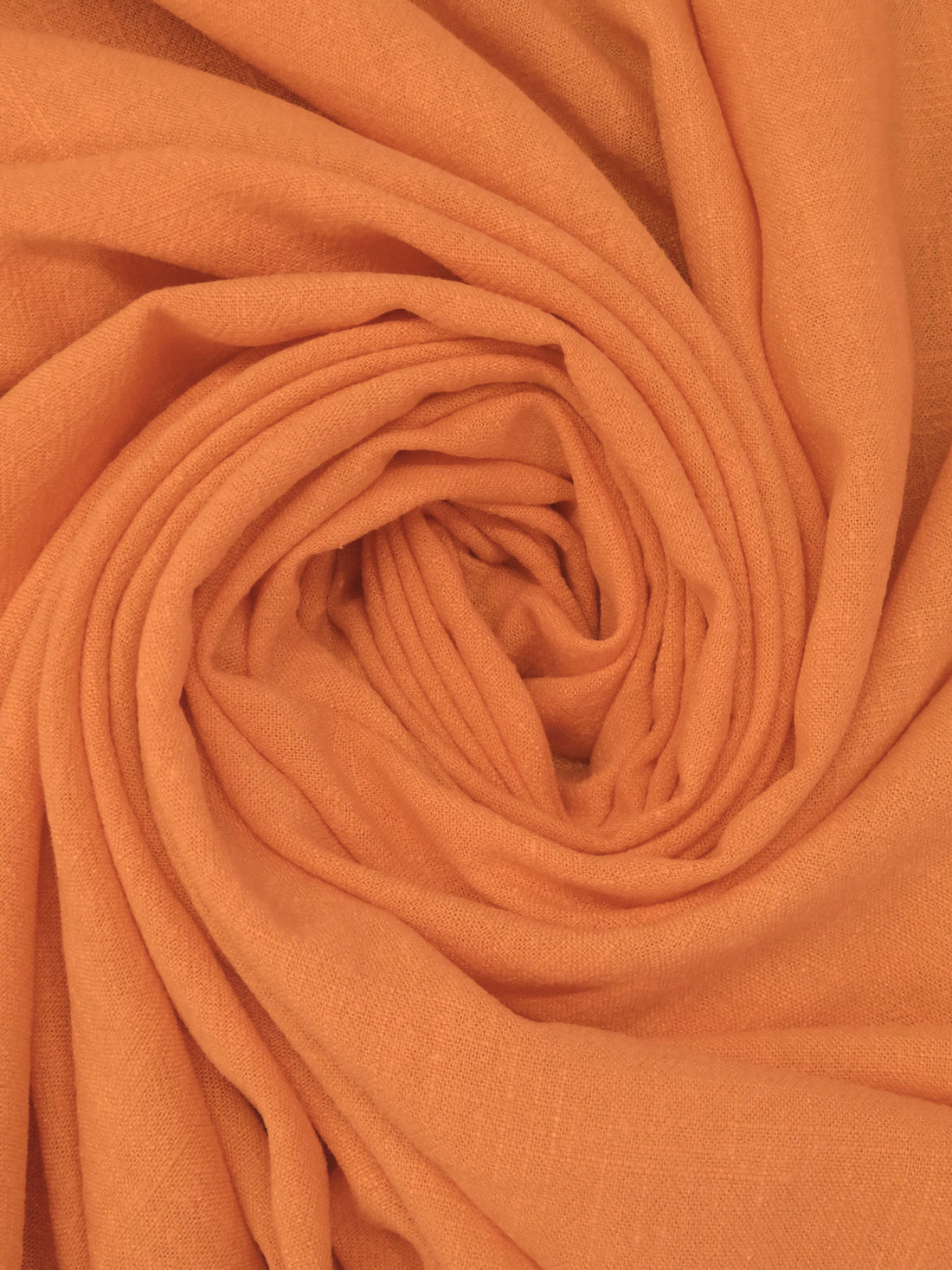 Coral Orange Rayon/Linen Crosshatch Woven 54W