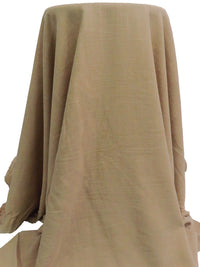 Pale Brown Rayon/Linen Crosshatch Woven 54W