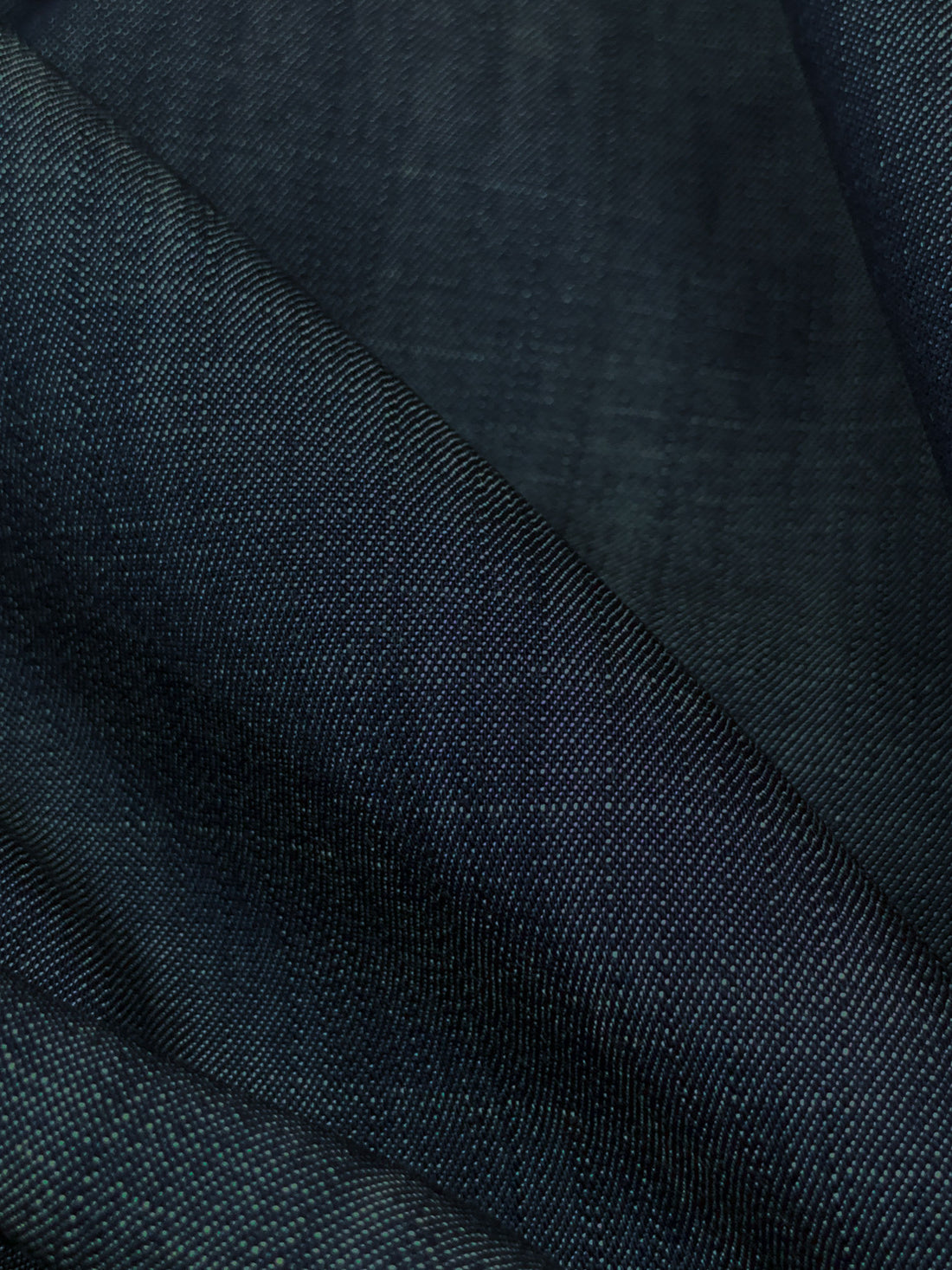 Dark Wash Cotton/Tencel Denim Chambray Shirting 63W