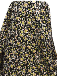 Peachy Pink/Black/Flax/Multi 100% Polyester Floral Weave Jacquard - NY Designer - 62W