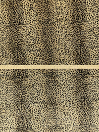 Light Tan/Black 100% Polyester Animal Print Faux Fur 61W