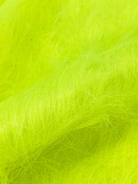 Neon Green 100% Polyester Faux Fur 60W