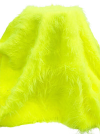 Neon Green 100% Polyester Faux Fur 60W