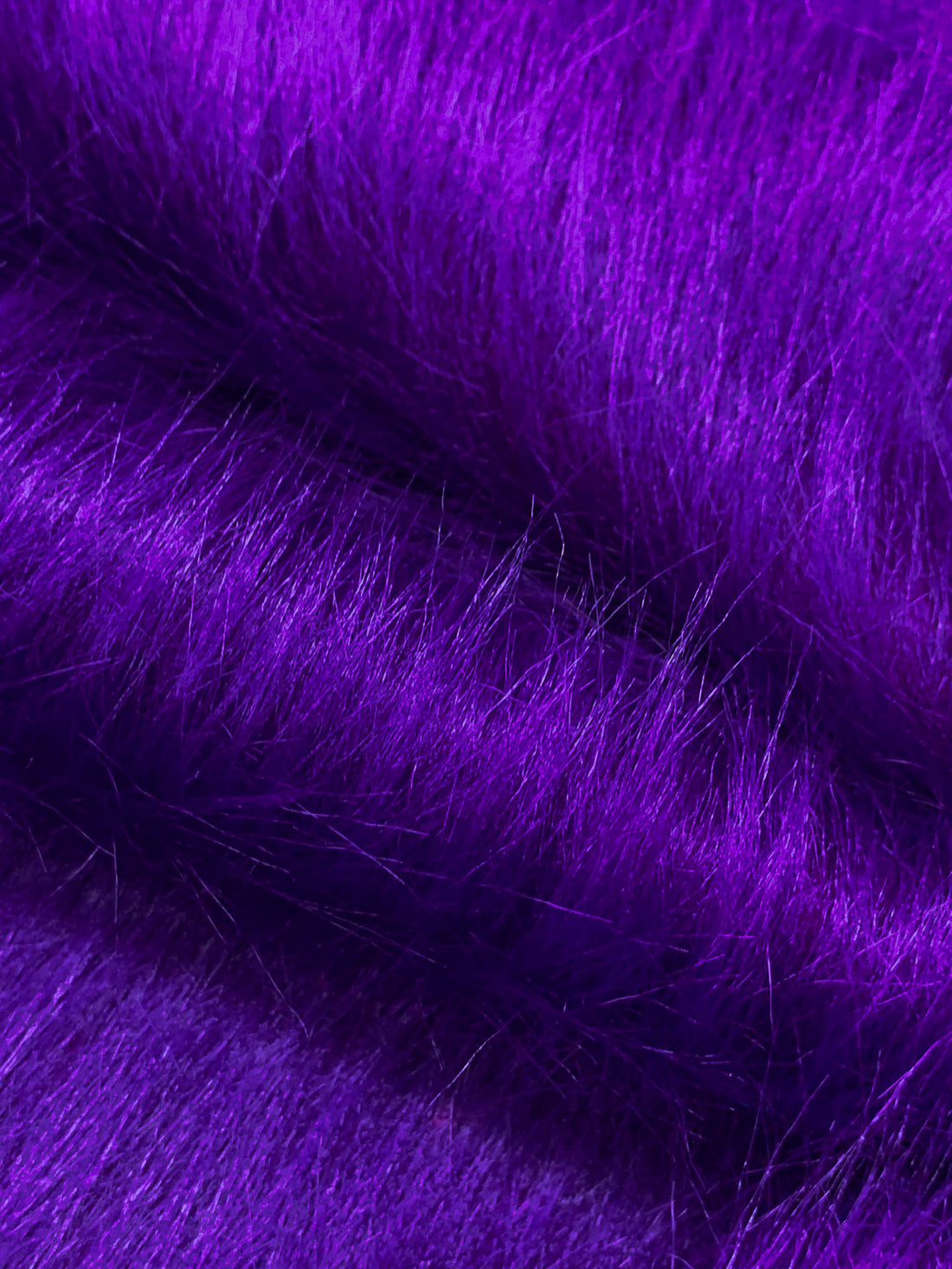 Violet 100% Polyester Faux Fur 60W