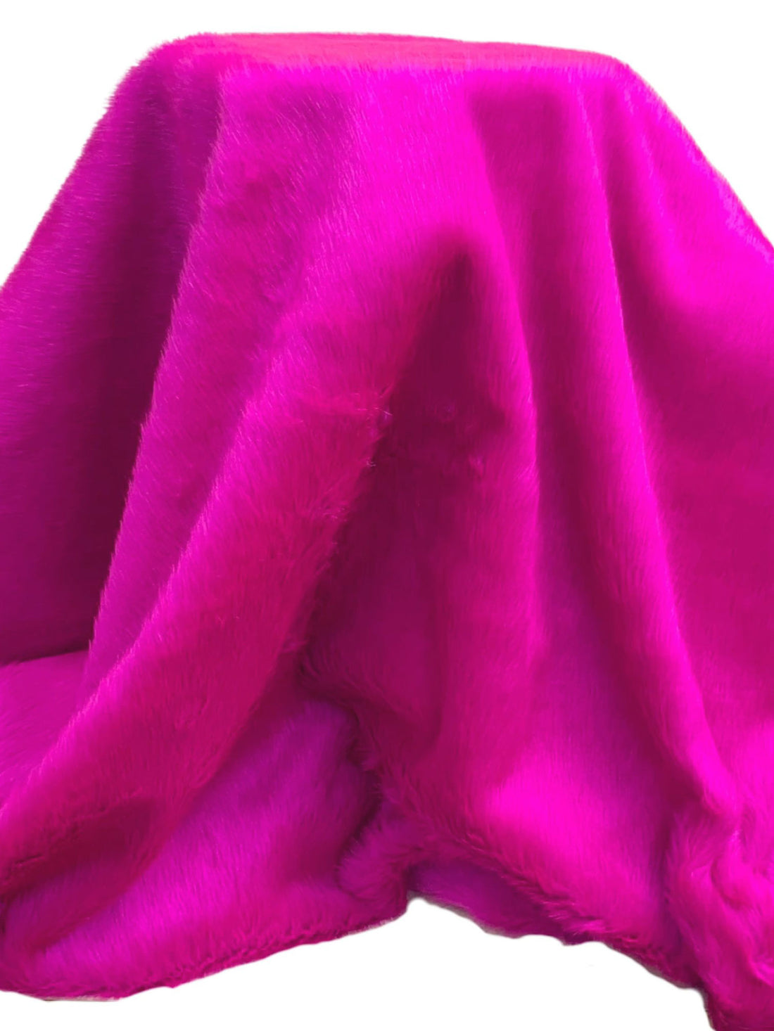 Fuchsia 100% Polyester Faux Fur 63W