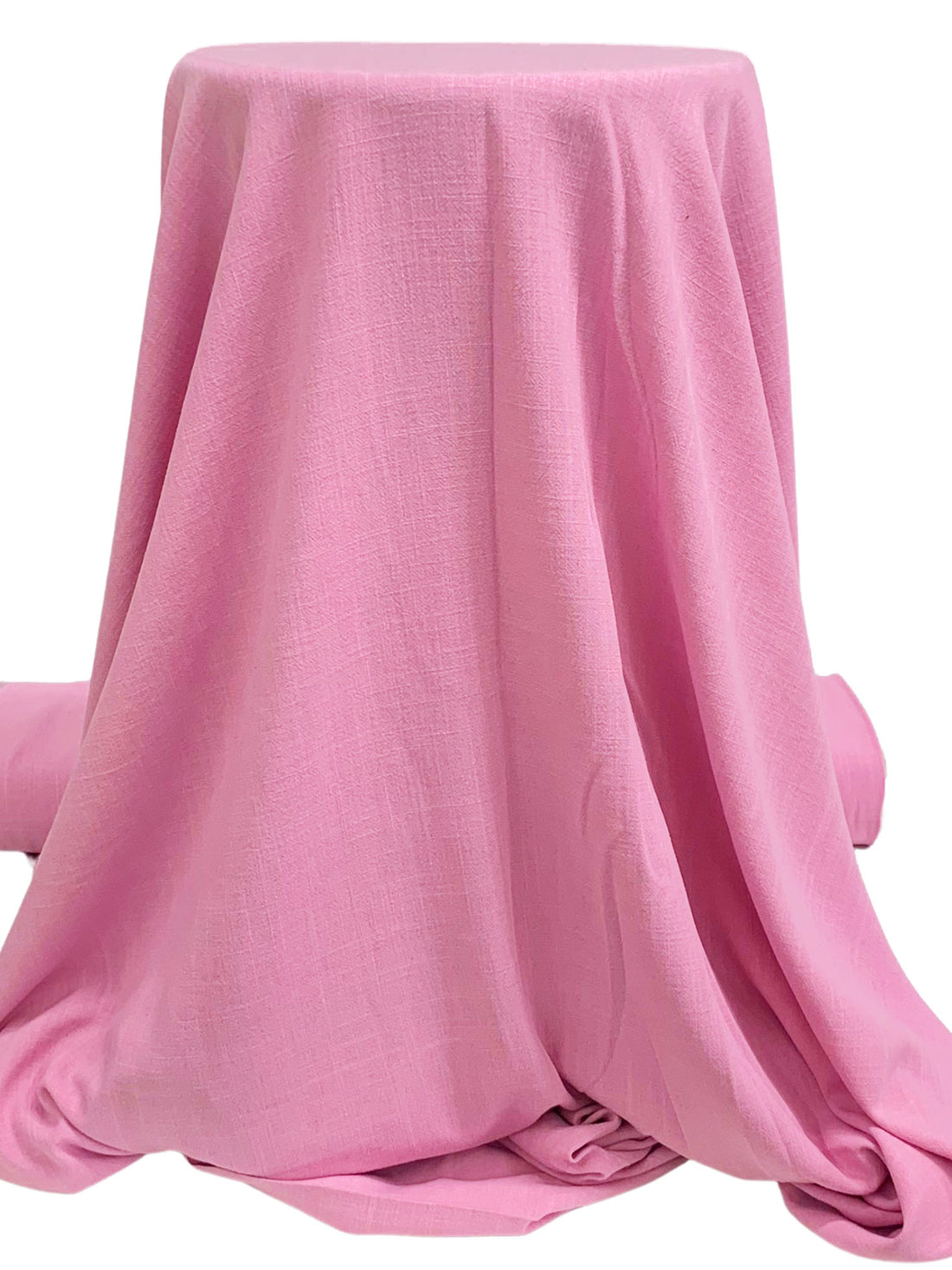 Amaranth Pink Rayon/Linen Crosshatch Woven 54W