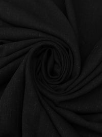 Black Rayon/Linen Crosshatch Woven 54W