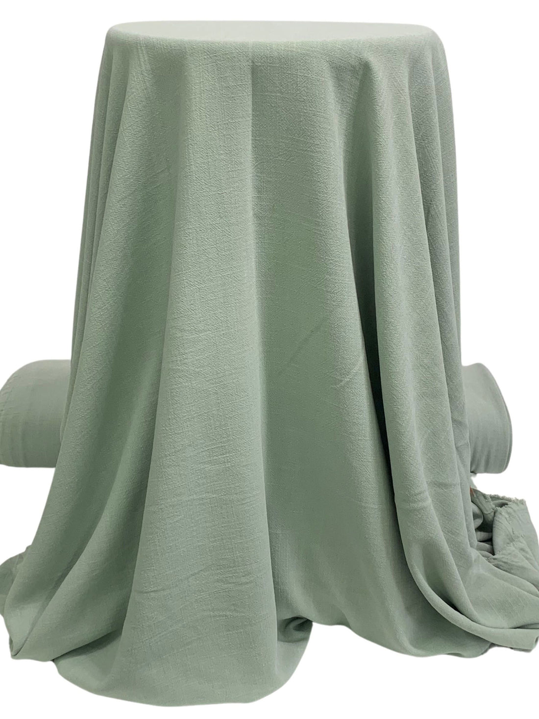 Laurel Green Rayon/Linen Crosshatch Woven 54W