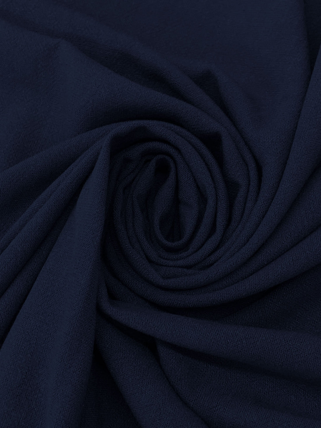 Deep Prussian Blue Rayon/Linen Crosshatch Woven 54W