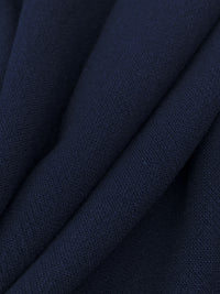 Deep Prussian Blue Rayon/Linen Crosshatch Woven 54W
