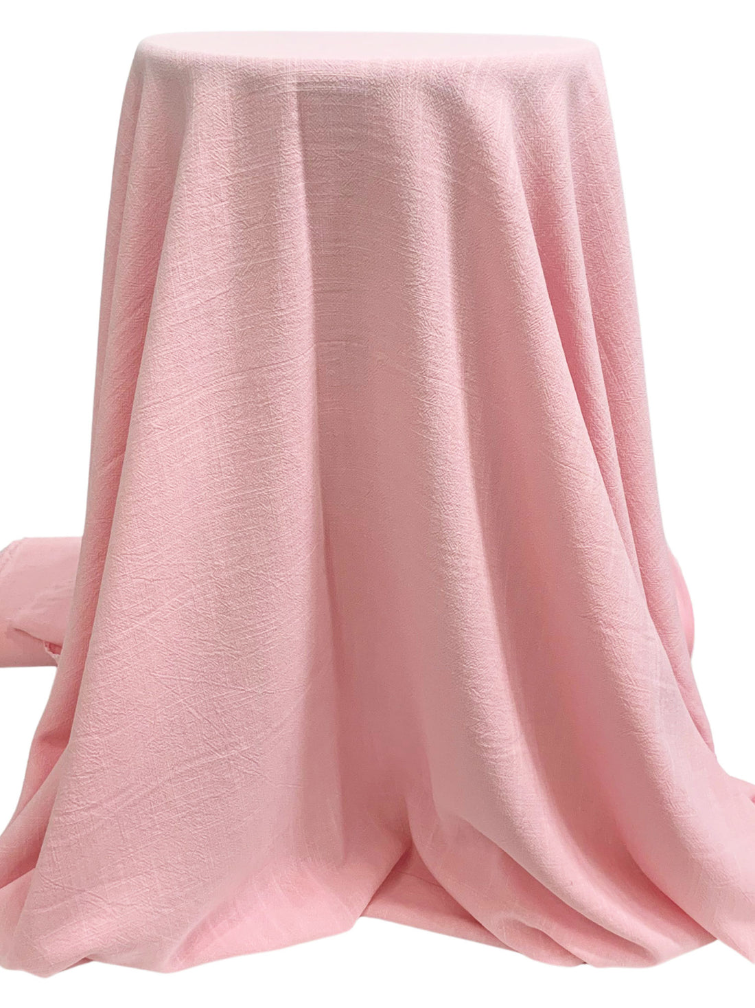 Baby Pink Rayon/Linen Crosshatch Woven 54W
