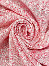 Imperial Red/White 100% Polyester Cross-Dyed Suiting 56W