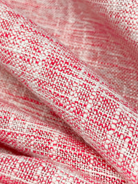 Imperial Red/White 100% Polyester Cross-Dyed Suiting 56W