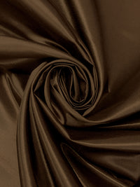 Sepia Brown 100% Polyester Satin Shantung - NY Designer - 58W