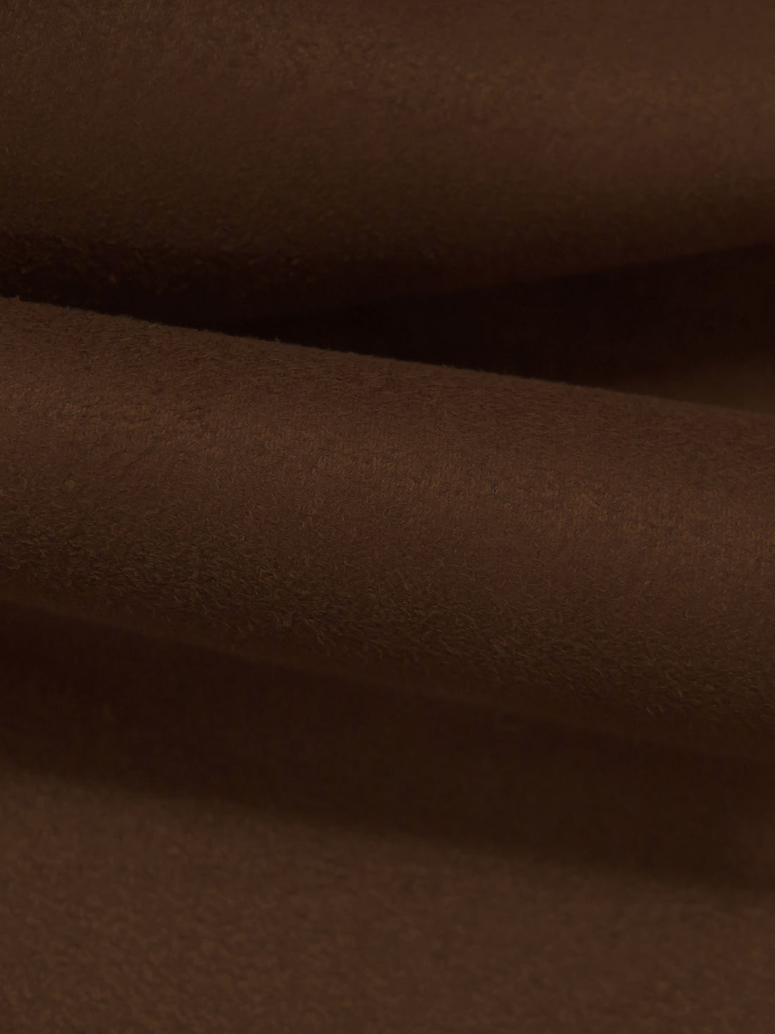 Chocolate 100% Polyester Satin-Back Faux Suede - NY Designer - 58W
