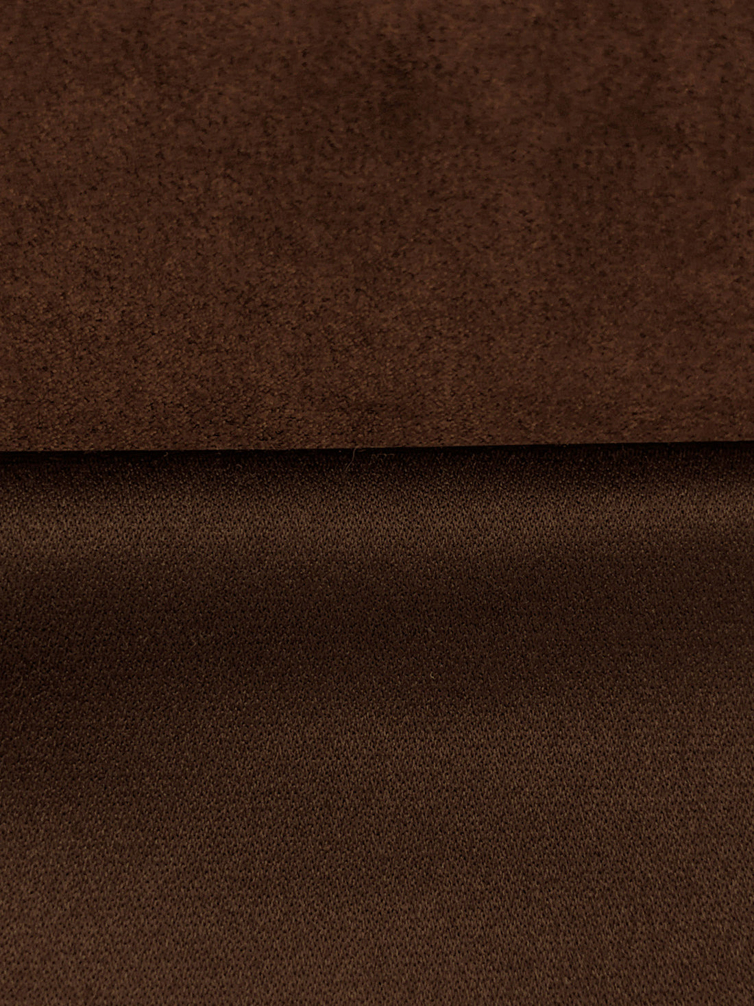 Chocolate 100% Polyester Satin-Back Faux Suede - NY Designer - 58W