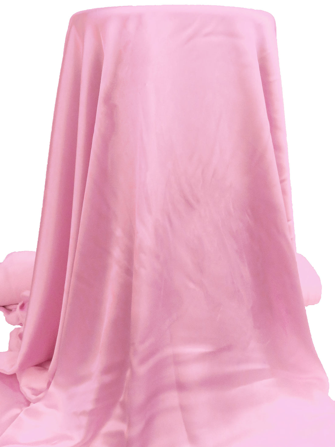 Cotton Candy Pink Polyester/Lycra Stretch Charmeuse 58W