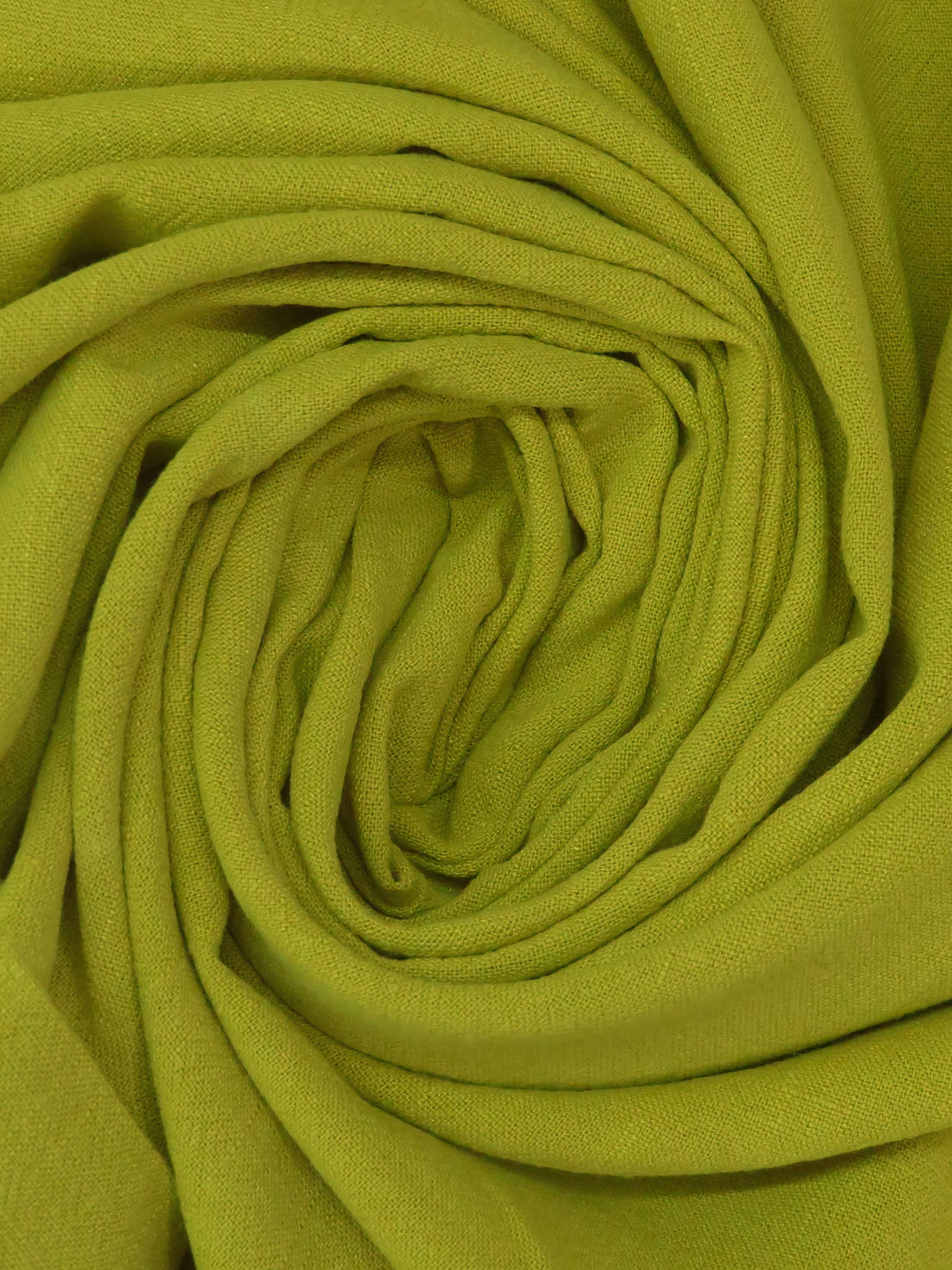 Citron Green Rayon/Linen Crosshatch Woven 54W