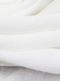 White Rayon/Linen Crosshatch Woven 54W