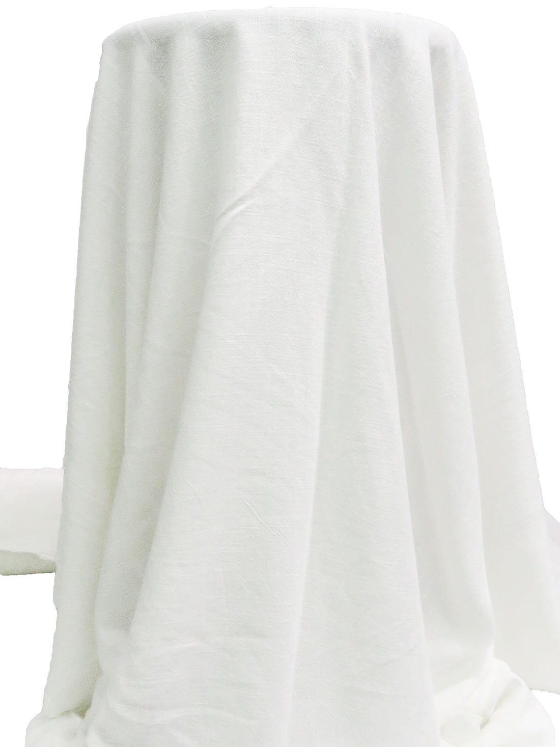 White Rayon/Linen Crosshatch Woven 54W