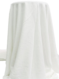 White Rayon/Linen Crosshatch Woven 54W