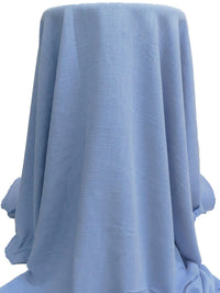 Dark Pastel Blue Rayon/Linen Crosshatch Woven 54W