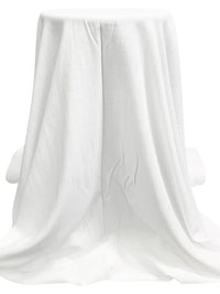 White Rayon/Linen Crosshatch Woven 54W