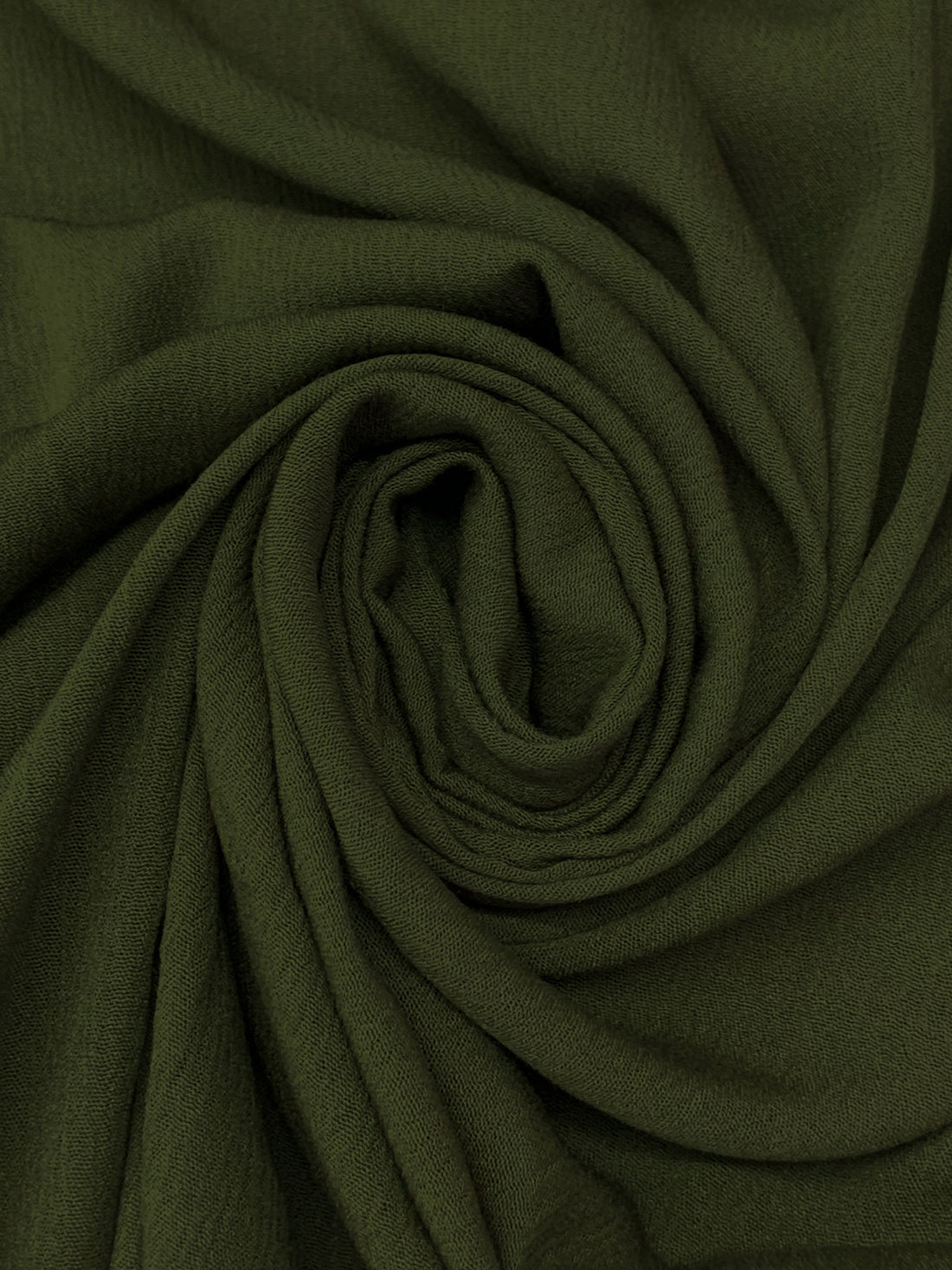 Rifle Green 100% Rayon Crinkle Challis 53W